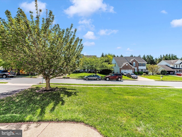 view of yard with a residential view
