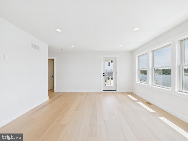 29 Bay Way, Brick, NJ 08723 - unfurnished room with visible vents, recessed lighting, light wood-style flooring, and baseboards