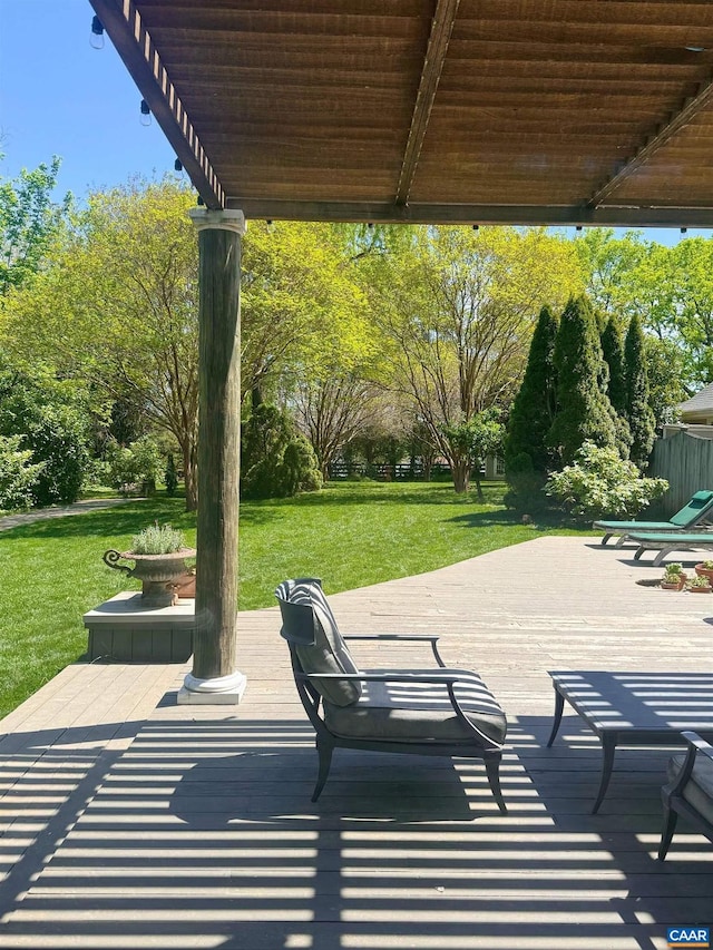 1012 Locust Ave, Charlottesville, VA 22901 - view of patio / terrace with a deck