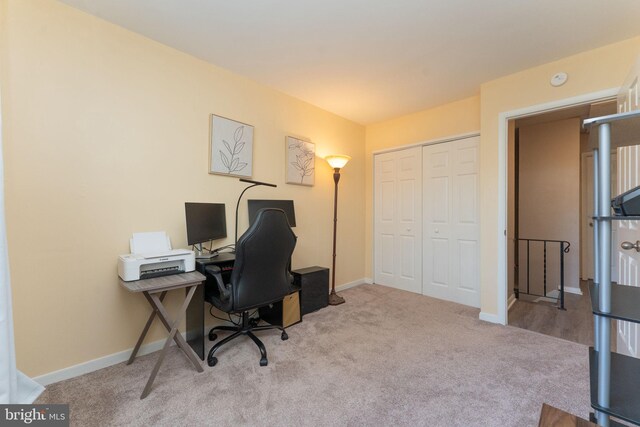 197 Crocus Ct, Quakertown, PA 18951 - office area featuring baseboards and carpet flooring