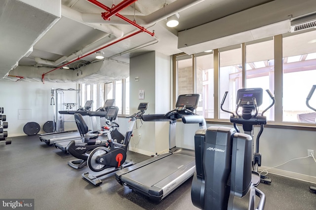 888 N Quincy St Unit 407, Arlington, VA 22203 - gym with baseboards