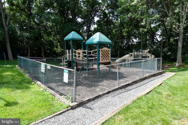 6137 Leesburg Pike Unit 101, Falls Church, VA 22041 - community playground with view of wooded area