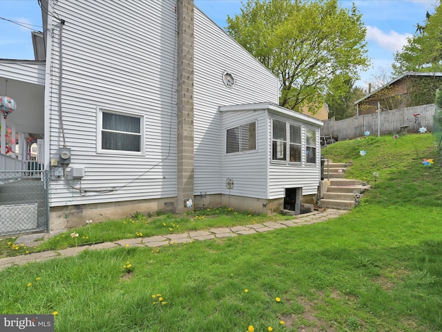 232 N Coal St, Port Carbon, PA 17965 - view of home's exterior with fence and a lawn