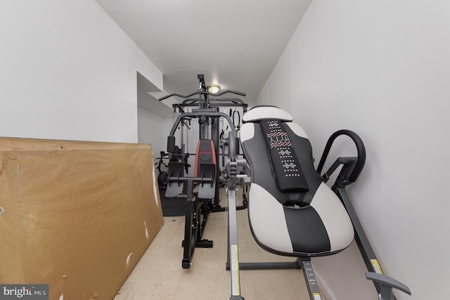 view of workout room