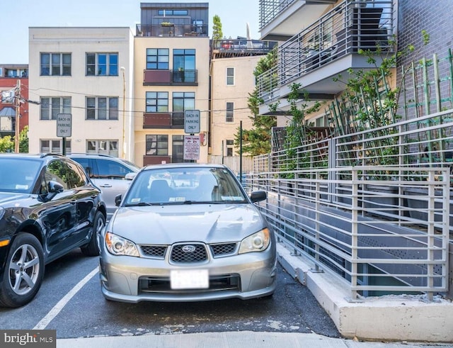 view of uncovered parking lot