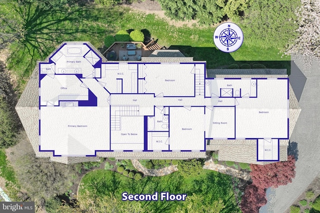 birds eye view of property