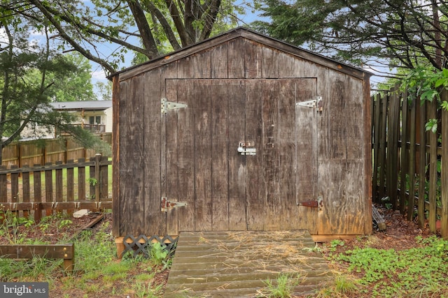 66 Vista Woods Rd, Stafford, VA 22556 - view of shed featuring a fenced backyard