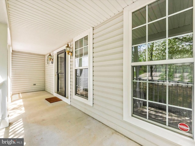 view of patio with covered porch