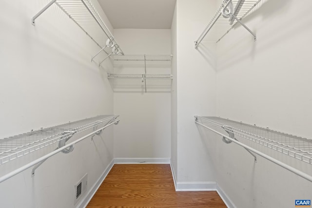 6348 Flintstone Dr, Barboursville, VA 22923 - walk in closet featuring light wood-type flooring and visible vents