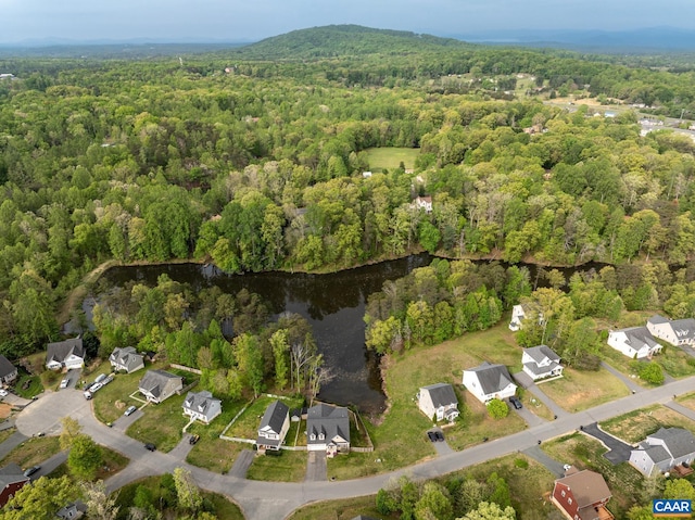 6348 Flintstone Dr, Barboursville, VA 22923 - drone / aerial view featuring a water view, a view of trees, and a residential view