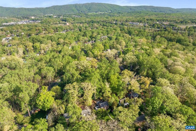 2616 Jefferson Park Cir, Charlottesville, VA 22903 - aerial view with a forest view and a mountain view