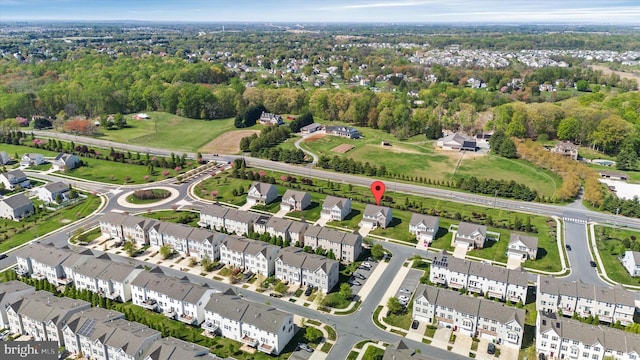 birds eye view of property featuring a residential view