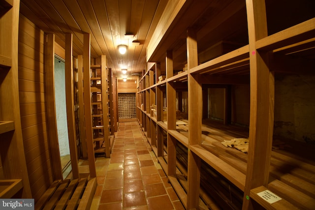 2203 N Grant Ave, Wilmington, DE 19806 - wine room with wooden walls