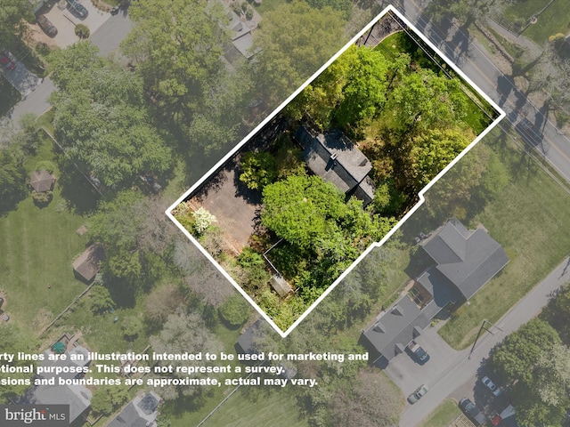 birds eye view of property