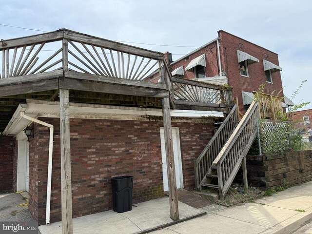 515 Wood St, Baltimore, MD 21225 - view of patio / terrace featuring a wooden deck