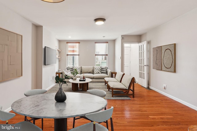 1720 Alter St, Philadelphia, PA 19146 - dining space with baseboards and light wood-style floors