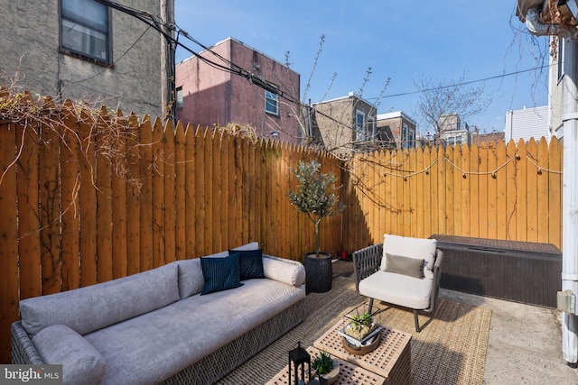 1720 Alter St, Philadelphia, PA 19146 - view of patio / terrace with an outdoor hangout area and fence