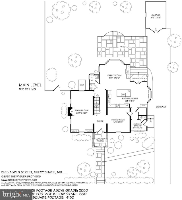 3915 Aspen St, Chevy Chase, MD 20815 - plan