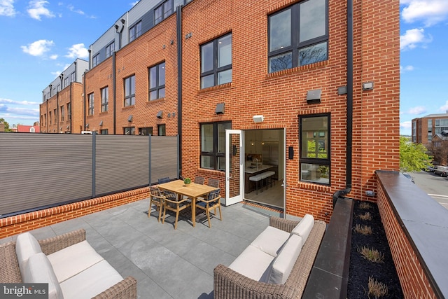 227 S Union St, Alexandria, VA 22314 - view of patio / terrace featuring fence and outdoor dining space