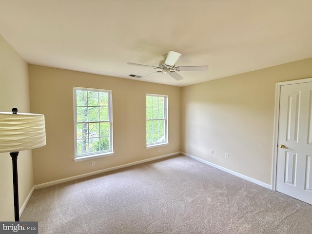 14100 Twisting Ln, Dayton, MD 21036 - unfurnished room featuring baseboards, carpet, and ceiling fan
