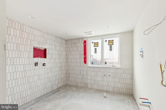 view of spare room