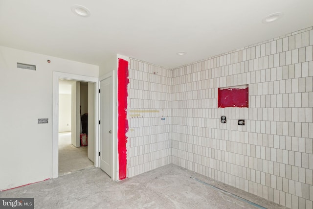 interior space featuring recessed lighting