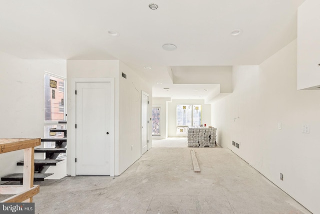 hall with visible vents