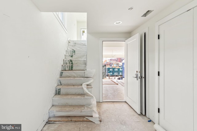view of staircase