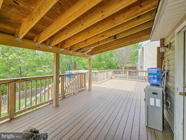 17616 Chisholm Ln, Dumfries, VA 22026 - view of wooden deck