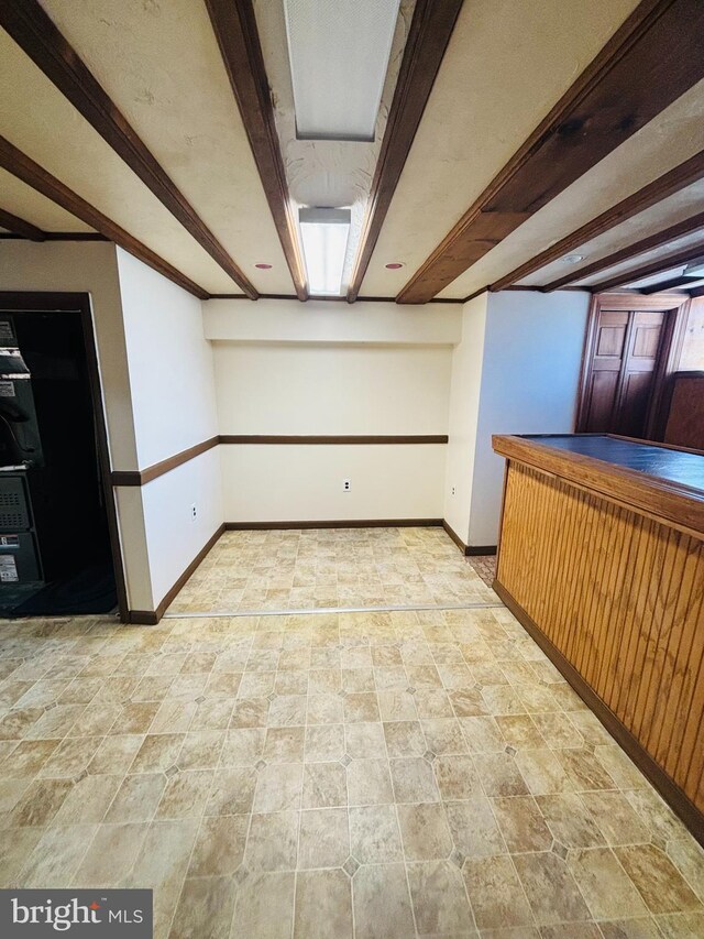 2633 Levick St, Philadelphia, PA 19149 - below grade area featuring stone finish flooring and baseboards