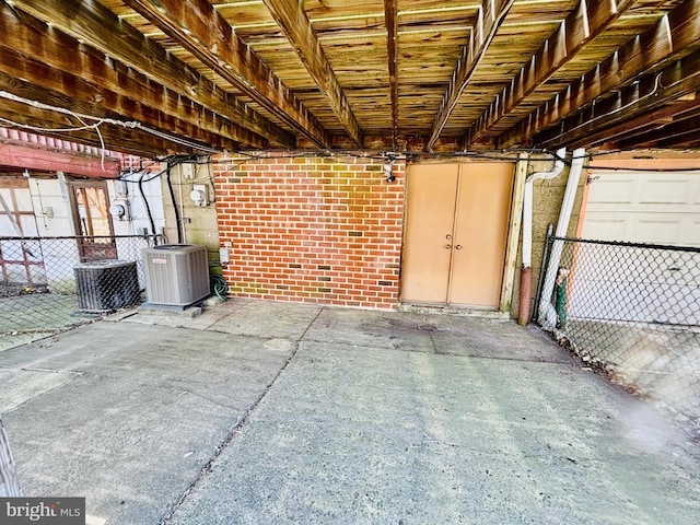 2633 Levick St, Philadelphia, PA 19149 - garage with central air condition unit and fence