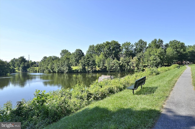 property view of water