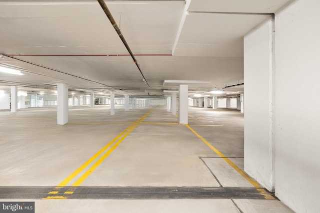 view of parking deck