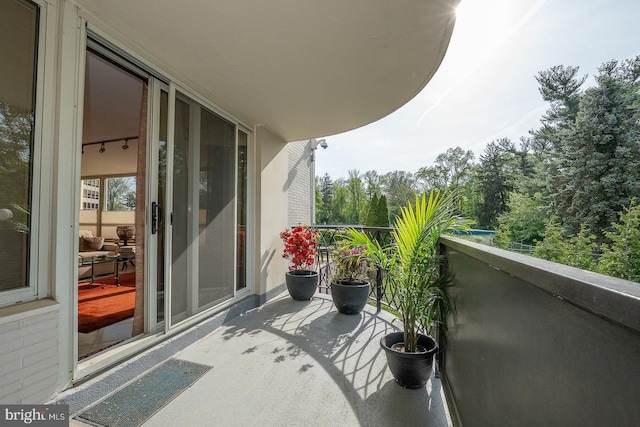 view of balcony