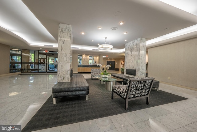 view of community lobby