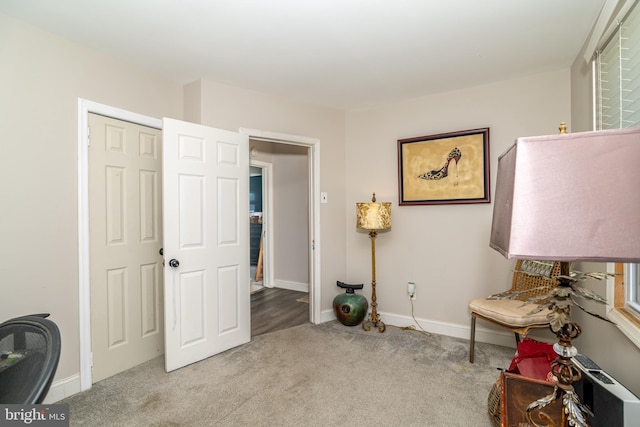228 Purdue Ave, Pemberton, NJ 08068 - living area featuring carpet and baseboards