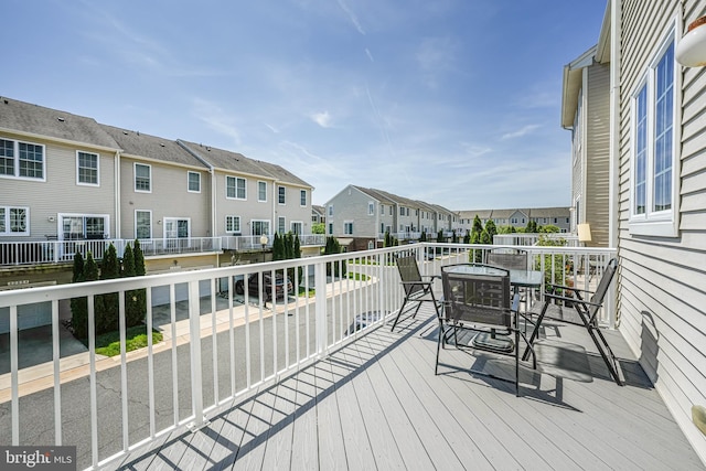 42880 Conrad Ter, Chantilly, VA 20152 - deck with a residential view and outdoor dining space