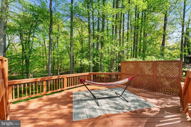view of deck