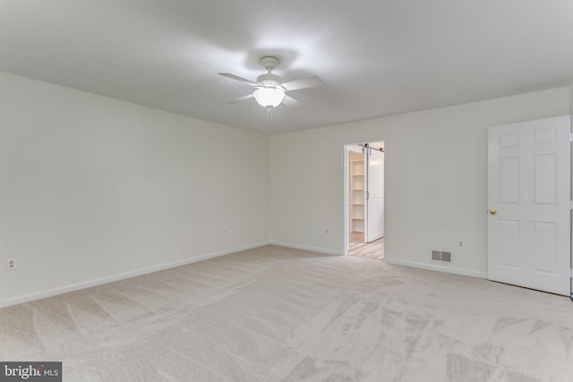 275 Wood Rise Ln, Winchester, VA 22602 - unfurnished room with visible vents, baseboards, ceiling fan, and light carpet