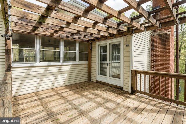 275 Wood Rise Ln, Winchester, VA 22602 - wooden deck featuring a pergola