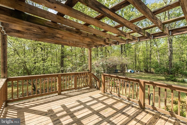 275 Wood Rise Ln, Winchester, VA 22602 - deck featuring a lawn and a forest view
