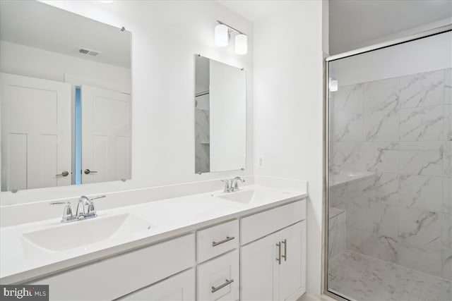 9842 Fire Tower Rd, Ijamsville, MD 21754 - full bath with a stall shower and double vanity