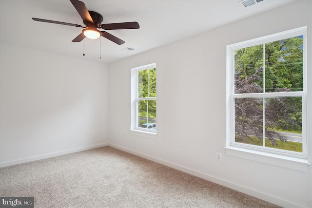 9842 Fire Tower Rd, Ijamsville, MD 21754 - unfurnished room featuring carpet floors, baseboards, and a ceiling fan