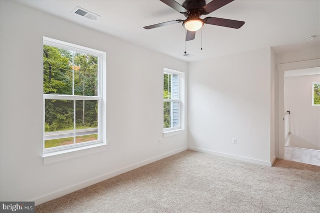 9842 Fire Tower Rd, Ijamsville, MD 21754 - spare room with carpet flooring, baseboards, and ceiling fan