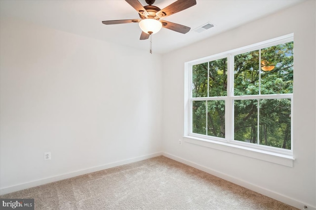 9842 Fire Tower Rd, Ijamsville, MD 21754 - unfurnished room featuring baseboards, carpet floors, and ceiling fan