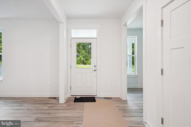 9842 Fire Tower Rd, Ijamsville, MD 21754 - entryway with light wood-style flooring and baseboards