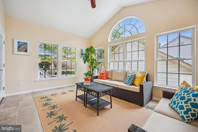 502 Leaning Oak St, Gaithersburg, MD 20878 - sunroom / solarium featuring vaulted ceiling