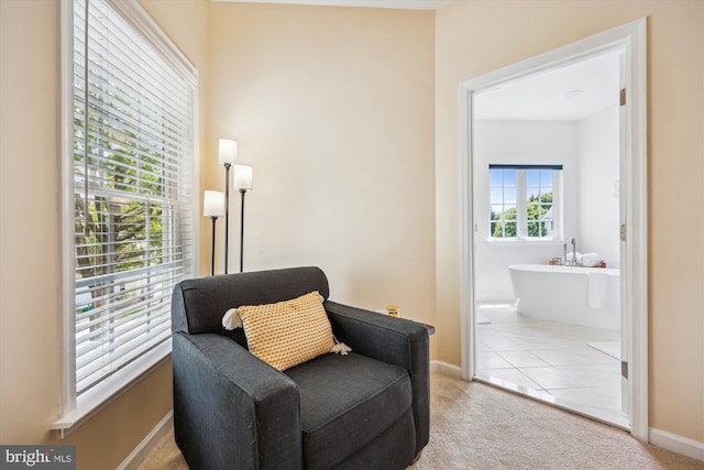 502 Leaning Oak St, Gaithersburg, MD 20878 - living area featuring carpet floors and baseboards