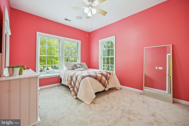 502 Leaning Oak St, Gaithersburg, MD 20878 - carpeted bedroom featuring baseboards and ceiling fan