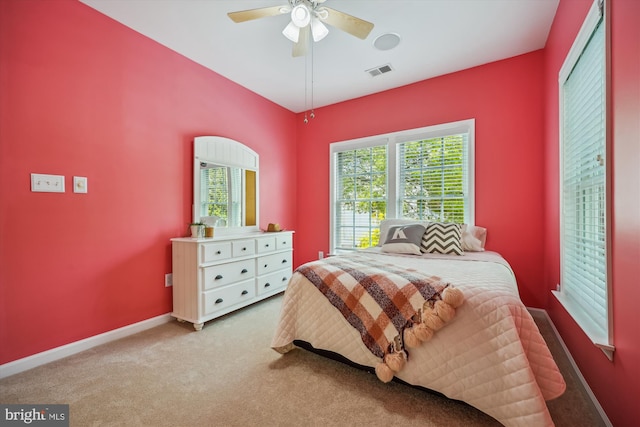 502 Leaning Oak St, Gaithersburg, MD 20878 - bedroom featuring carpet floors, baseboards, and a ceiling fan